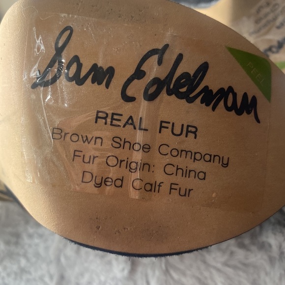 139. Sam Edelman real fur higher heel size 6.5 - Picture 5 of 11